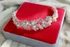 Vintage Pearls Crystals Wedding Bridal Tiaras Crowns 2017 Bling Bling European och American Style Bridesmaid Headpieces Hand Mad4989631