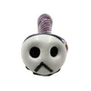 Elegant White Owl Face Glass Pipe for a Whimsical Smoking Experience - Made In China