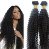 Virgin 브라질 머리 뭉치 인간 머리카락은 곱슬 곱슬 함을 만든다 Wefts 8-34inch Unprocessed 인도 페루 말레이시아 염색 가능 머리 확장