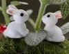100pcs harts kanin miniatyrer landskap tillbehör till hem trädgård dekoration scrapbooking hantverk diy