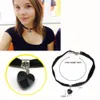 Wholesale- ZORBER trendy Black Velvet Choker Necklace 90's for Women Statement plain Ribbon Gothic round Retro Burlesque rope chain Jewelry
