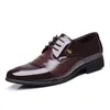 Moda Couro Genuíno Dos Homens Oxford Sapatos Lace Up Casual Homens Sapatos De Marca Homens Sapatos de Vestido de Casamento