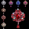 Strass broches cristal fleur goutte d'eau broche broches femmes banquet fête mariage bijoux cadeau de noël