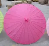 Nieuwe papieren parasol in effen kleur Fancy bruids parasols Diameter 23,6 inch 9 kleuren beschikbaar