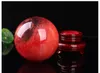 4855 mm赤色のクリスタルボール赤い製錬ストーンクリスタルボール球球クリスタルヒーリングクラフトホームドキュレーションアートギフト6484185