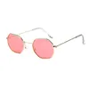 Хорошее качество мода многоугольник металла солнцезащитные очки для женщин партии путешествия летом пляж платье популярные солнцезащитные очки бренд дизайн очки Оптовая