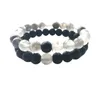 Braccialetti con fili di pietra naturale da 8 mm Fascino di perline curative per uomini Donne amanti Stretch Yoga Jewelry