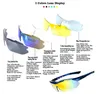 새로운 편광 안경 Mens 스포츠 승마 선글라스 선글라스 여성 디자이너 선글래스 바람 증거 야외 스포츠 안경 5 렌즈 UV400