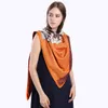 New Twill Silk Scarf Woman Poker Horse printing Scarves & Square Female Shawls&Wraps Fashion Female Hijab Neckerchief 130cm*130cm