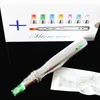 LED derma stylo micro aiguille thérapie 7 couleurs lumière LED blanchiment de la peau 12 broches cartouche d'aiguille en acier inoxydable dermapen