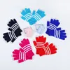Mix färger klassisk rand vinter varm pekskärm handskar för bord och mobiltelefon sträckbar ren färg fem fingrar handske