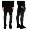 All'ingrosso-caldo stile di alta qualità da uomo nero skinny slim fit jeans hip hop swag stretch biker jeans homme pantaloni pantaloni jogger