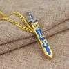 Zelda Sword Necklace Removable Master Pendant Golden Sky Sword with Sheath Necklace Fashion Jewelry Souvenirs330d