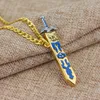 Légende entière de Zelda Sword Collier Pendre maître amovible ciel doré avec des bijoux de la gaine Souvenirs 6227489