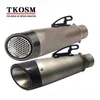 TKOSM 2017 Silenziatore Motocross per tubo di scarico modificato universale SC di alta qualità 51MM 60MM per moto S1000 S1000R S1 000RR BMW con adesivo