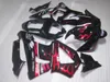 Injektionsgjutning Hot Sale Fairing Kit för Honda CBR900RR 00 01 Red Flames Black Fairings Set CBR929RR 2000 2001 OT10