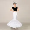 Weicher Meerjungfrau-Krinoline-Petticoat im Großhandel, freie Größe, weißer Braut-Slip, skalierbare Rüschen, Hochzeitsaccessoires auf Lager