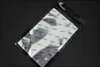10 * 18cm 20 * 11.5cm CLEAR + Aluminium Brev Twill Stripe Mobiltelefonkåpa Case Retail Zipper Top Poly PP OPP Plast Packing Bag 1000 st
