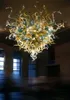 Fanstic Billiga Coloruful Ceile Light Unik design Handblåst Glas Ljuskrona Lighting Large Hotel Lobby Murano Glass Chandelier (LR022)