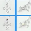 925 zilveren parel kooi medaillon hanger montage, sterling zilveren kruis hart vier-blad klaver stijl liefde charme voor armband ketting sieraden