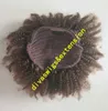 Braune, schwarze, lockige Echthaar-Pferdeschwanzverlängerung mit Kordelzug für schwarze Frauen, 8A, brasilianischer Afro-Kinky, Clip-in-Puff-Hochsteckfrisur, Chignon-Erweiterungen, Haarteile, 120 g