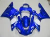 Kit de carenagem de venda quente para Yamaha YZF R1 2000 2001 carenagens brancas azuis conjunto YZFR1 00 01 ZZ23