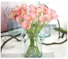 13 färger vintage konstgjorda blommor calla Lily -buketter 34,5 cm/13,6 tum för bröllopsbukettdekoration