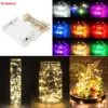 10M 100LED 3AA Batterij Powered Outdoor LED Silver Wire Copper Wire Fairy String Lights Christmas Wedding Party Decorations Garland Lighting