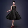 Nowe wysokiej jakości proste królewskie niebieskie czarne czerwone sukienki koktajlowe koronkowe herbatę długość gabinetu formalne sukienki na imprezę plus size