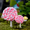 12PCS Rainbow Lollipop Wedding Home Decor Miniatury Gnome Terrarium Figurines Fairy Garden Ornaments Dollhouse DIY5707949