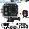 H22R 4K Wi -Fi Action Camera 2,0 -дюймовая 170D Lens Lens Lens Dual Exching Waterpronation Extreme Sports HD DVR CAM Пульт дистанционного управления дистанционным управлением