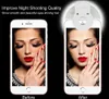 Anillo de luz Selfie recargable Brillo ajustable portátil Led con batería que mejora la fotografía Eficiente de cuatro colores con paquete minorista