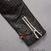 Cabeça de índia preto do vintage Bordado Marbobo Clássico homens jaquetas de couro genuíno 100% jaquetas de couro genuíno de couro