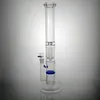 17 inch bongs glazen waterleidingen waterpijpen met kam perc rechte buisbong met douchekop 18 mm mannelijke gewrichtskom