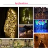 copper string wire 5M 50led 10M 100LEDS copper fairy xmas party holiday decoration USB 5V operated IP66 waterproof led string