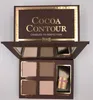 COCOA Contour Kit Highlighters Palette Nude Color Cosmetics Face Concealer Makeup Chocolate Eyeshadow con Contour Buki Brush
