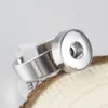 Новый размер Mix имбирь Оснастки кольцо из нержавеющей стали взаимозаменяемые 12 мм-18 мм кусок Diy Оснастки ювелирные изделия для женщин Fit Snap Button Шарм размер 7-10
