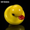 Dhl Nouveaux accessoires pour fumeurs Capuchon de carburateur en verre de canard jaune 23 mm pour bongs en verre Dab Rigs chez Mr-dabs