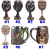 3D Skull Mokken Wand Roestvrijstalen bekers 200-400 ml Coffee Beer Tea Cup Knight Tankard Dragon Drink Mok gratis DHL WX-C10