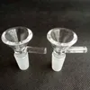 Kalın Yuvarlak Cam Kase Bitki Kuru yağ brülörleri Saplamalı 3 Tür 14mm 18mm Erkek Kadın Sigara Araçları Aksesuarları Cam Bongs Kabarcık