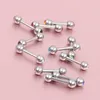 100pcs MIX Rhinestone Crystal 316L Steel Tragus helix earring Ear Studs Barbell Bar Ring3910815