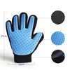 Pet Grooming Dog Cat Massage Bath Clean Handskar 3D Mesh TPR Gloves Borsta 5 färger med Retail Box