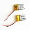Wholesale 3.7V 25mAh 401015 Lithium Polymer LiPo Rechargeable Battery cells Power For Mp3 Mp4 PAD DVD DIY E-books bluetooth headphone