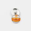 Clemson Tigers Snap Buttons 18 mm Round Glass Collège Team Sports Snap Charms Accessoires Snap de haute qualité pour Bracelet Collier E8526762