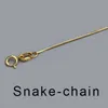 925 Sterling Silber dünne 0,7 mm Schlangenkette für Mädchen Geschenk vergoldet/rosévergoldet 16' 18' Schlangenkette im Großhandel