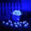 Światła łańcuchowe 50 LED Flower 23ft Multi-Color 8 Mode Wodoodporny Dekoracyjny Kwiat Światła do Święta Dziękczynienia Boże Narodzenie