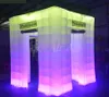 8ft x8ft x8ft 3 Portes Full Wall Glow Gonflable Portable Photo Booth Enclosure Avec Led Lights Offert Made In China