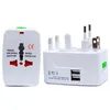 Plugue elétrico Adaptador de Soquete de Parede Adaptador de viagem internacional Universal Travel Soquete USB Power Charger Converter UE REINO UNIDO EUA AU Plug