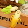 Vente en gros - 2Pcs / lot Kawaii Cute Banana Eraser Fruit Pencil Nouveauté en caoutchouc pour enfants Toy Children's Day Gift