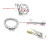 Latest Design Male Chastity Cock Cage Sex Slave Penis Lock Anti-Erection Device With Removable Urethral Sounding Catheter Shortest Toys